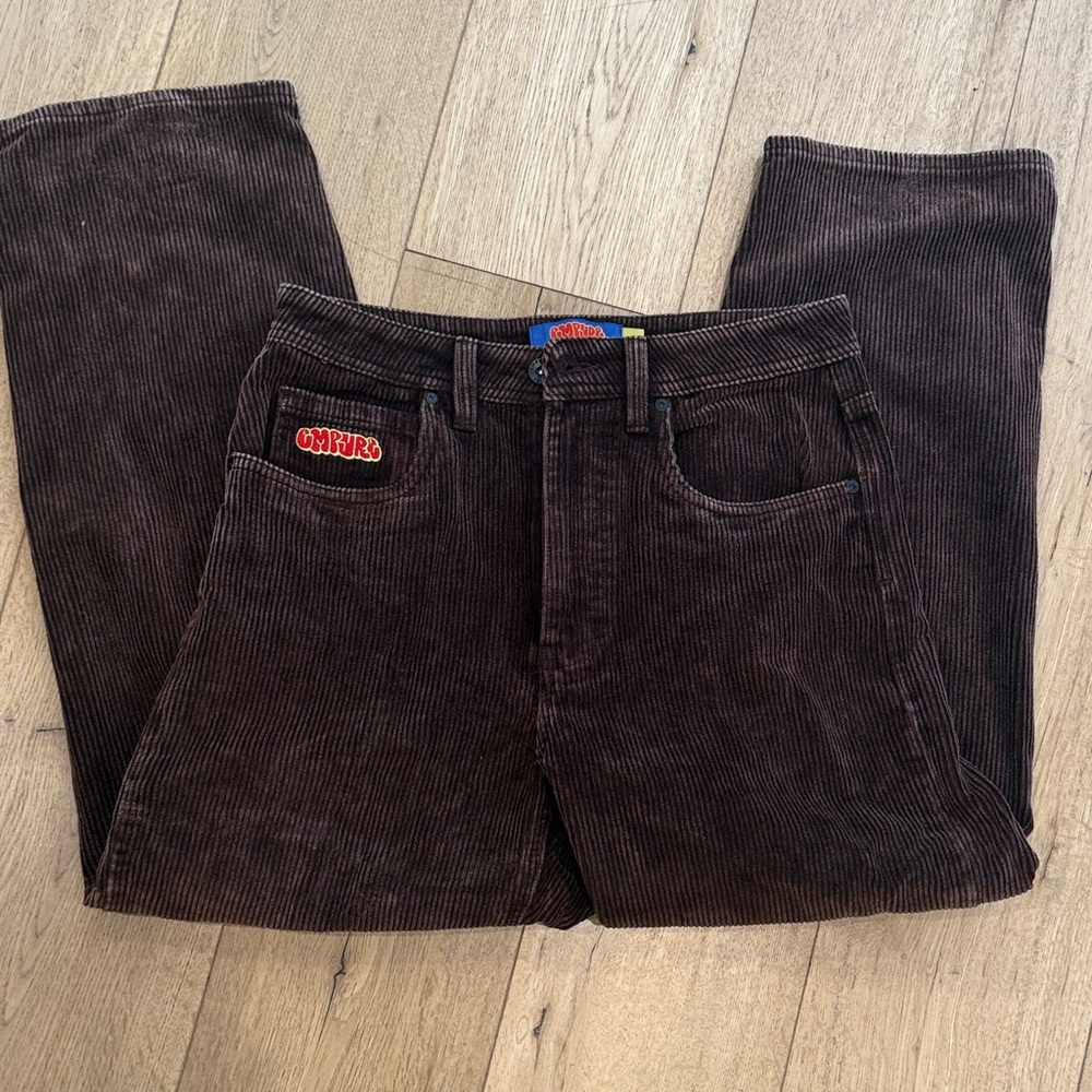 Empyre Dark Brown Corduroy Relax Loose Fit skate pants - Picture 4 of 8